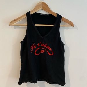 Bisou bisou y2k lips love top